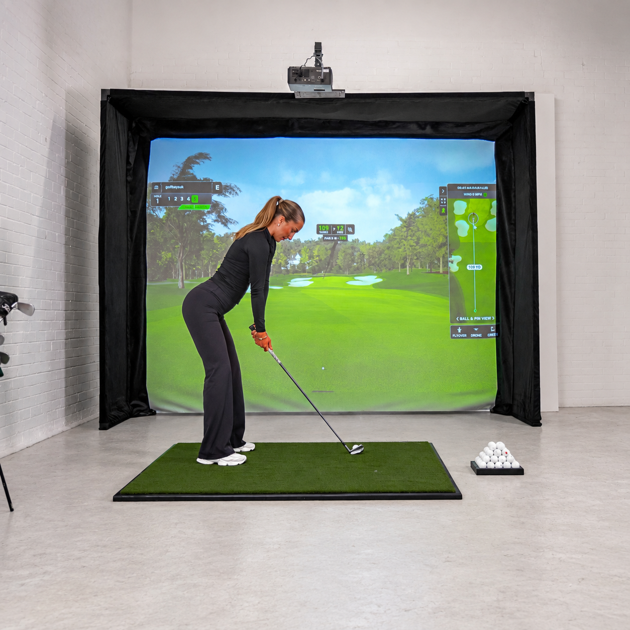 GolfBays Lux golfsimulator-slagbur