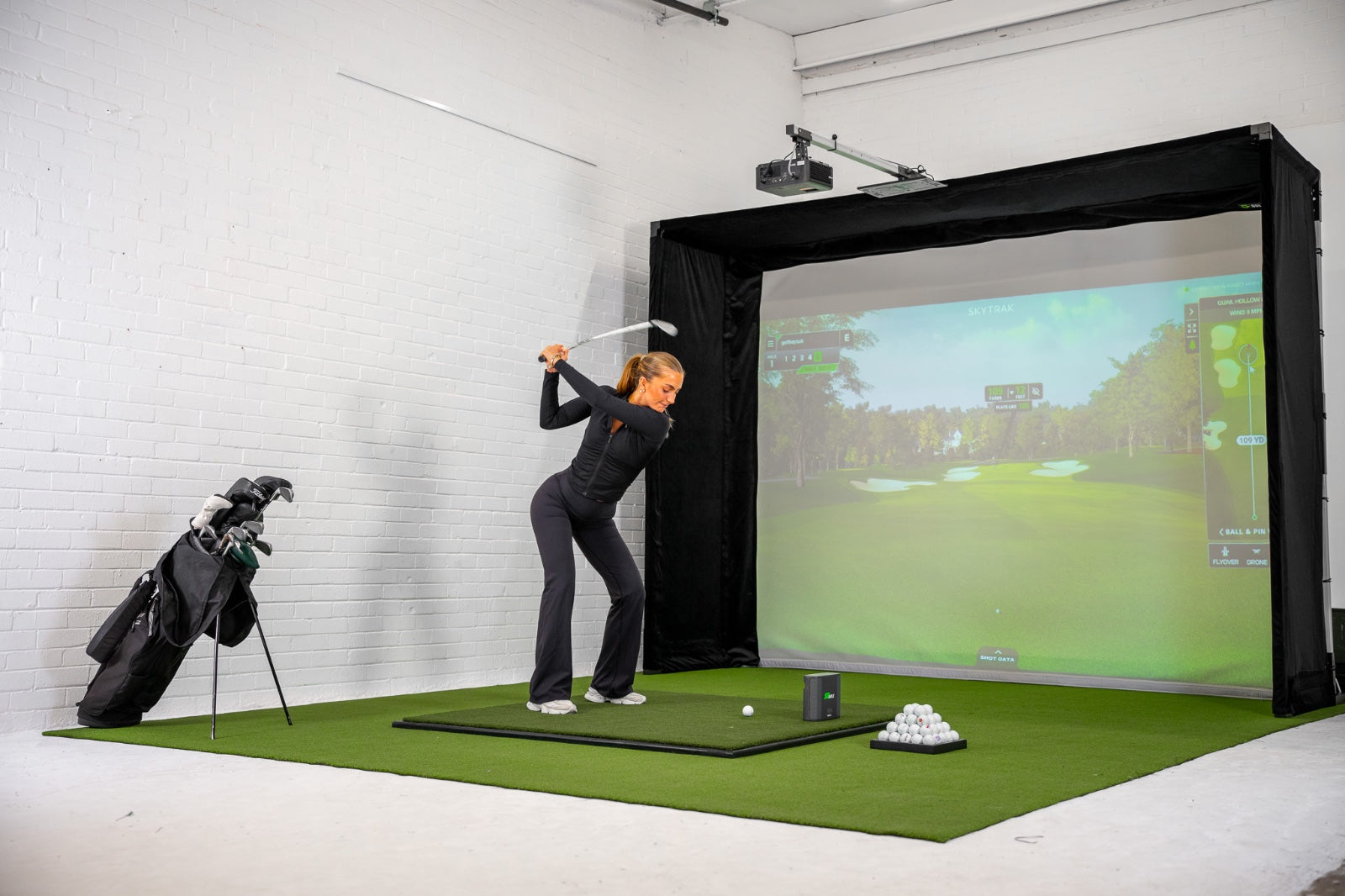 GolfBays Lux golfsimulator-slagbur