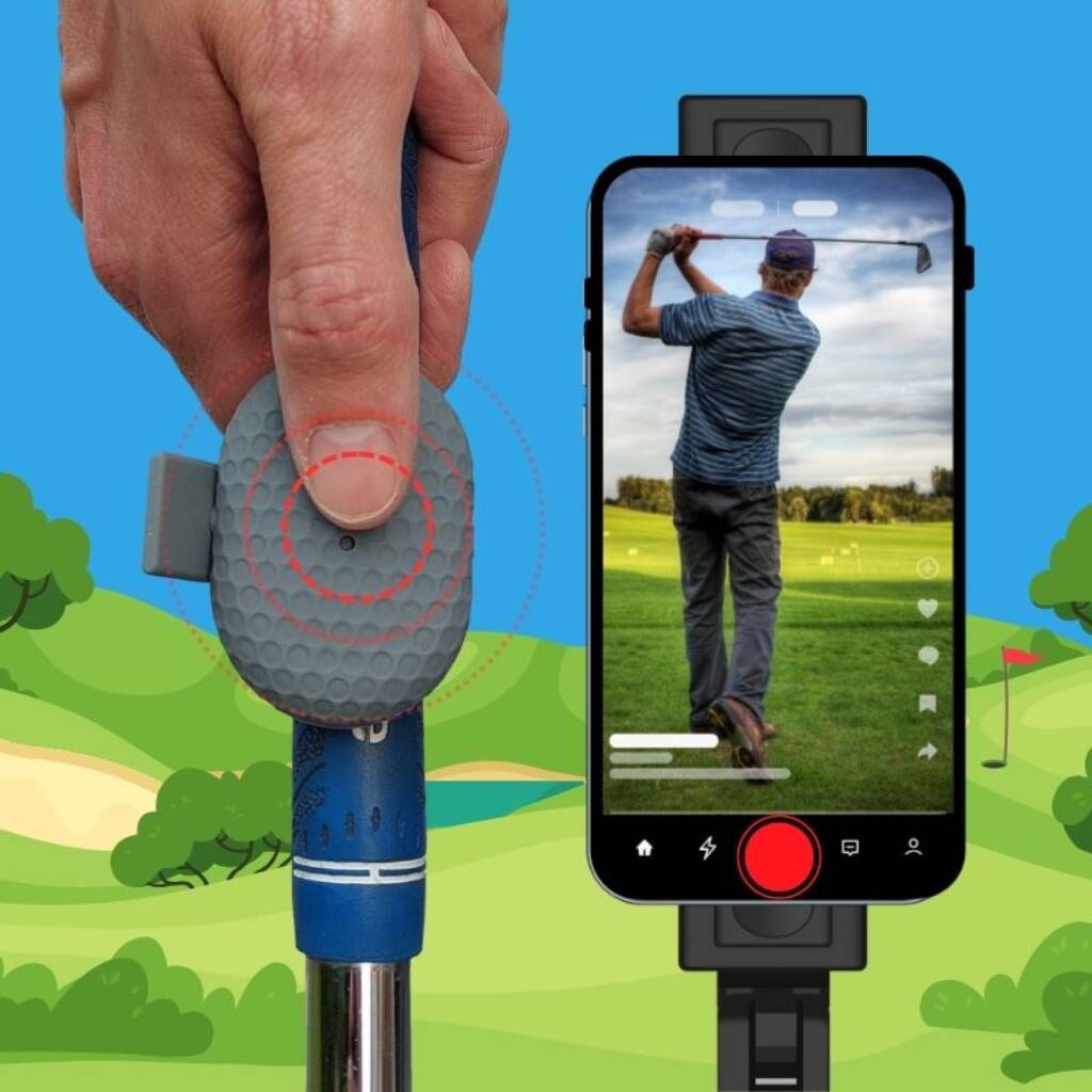 SnapSwing Bluetooth-fjärrutlösare för golfsvingskamera